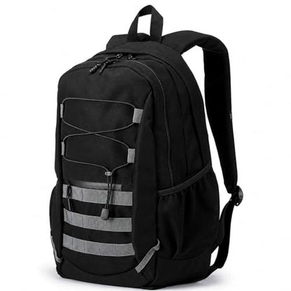 Hiking Travel Backpacks Men and Women, Lightweight Waterproof Laptop Backpack Outdoor Camping Backpack Hiking Daypack for Travel, Trekking, Work 26L (Black) - color: Black