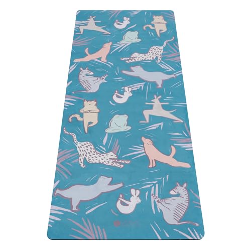Yoga Design Lab The Kids Yoga Mat | Environmentally Friendly + Supportive + Colourful | Non-Toxic | Ideal for Yoga, Gymnastics, Exercise, Athletics | Includes Carry Strap