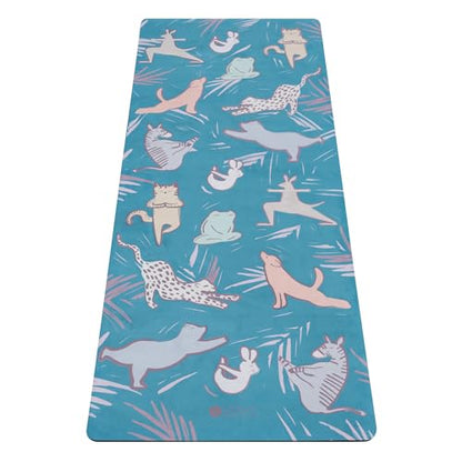 Yoga Design Lab The Kids Yoga Mat | Environmentally Friendly + Supportive + Colourful | Non-Toxic | Ideal for Yoga, Gymnastics, Exercise, Athletics | Includes Carry Strap