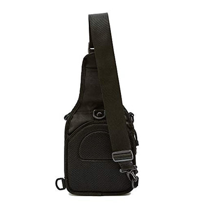 WOLF TACTICAL EDC Sling Bag - Concealed Carry Shoulder Bag for Range, Travel, Hiking, Outdoor Sports - color: Black