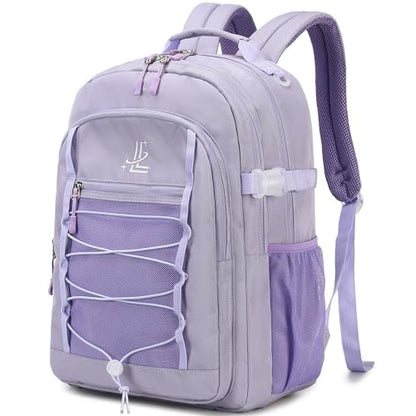 Lanola Kids Backpack for Girls Elementary Primary Middle School Bags for Teens Bookbags Sturdy Durable Travel for Women - Purple - color: Purple