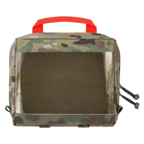 KRYDEX Clear Top Insert Bag with Hook Panel Tactical Packing Cube Travel Organizer Bag (Large-MC) - color: Large-MC