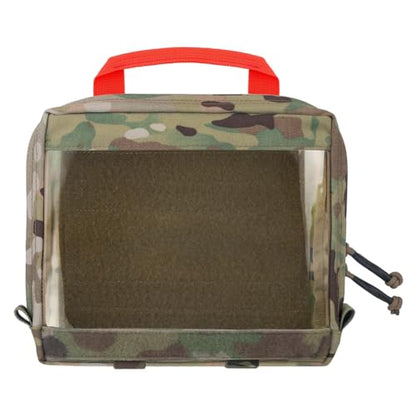 KRYDEX Clear Top Insert Bag with Hook Panel Tactical Packing Cube Travel Organizer Bag (Large-MC) - color: Large-MC