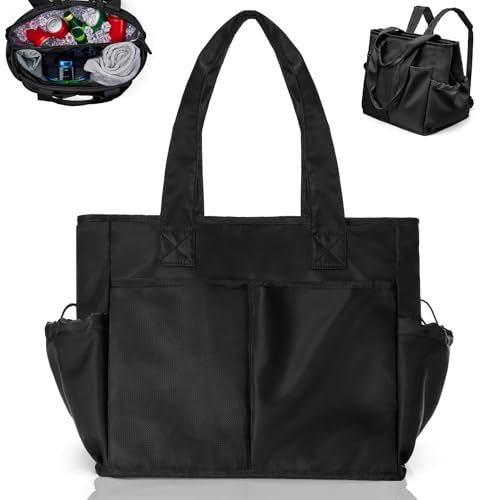 Odoland Soft Cooler Bag – Leakproof Insulated, Collapsible for Beach, Camping - color: Black