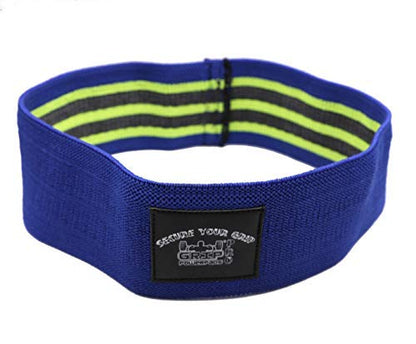 Grip Power Pads Hip Circle Resistance Band Fabric Maximize Each Workout Legs & Butt Soft & Non Slip Design (Blue, Small 14.0" Standard Size)