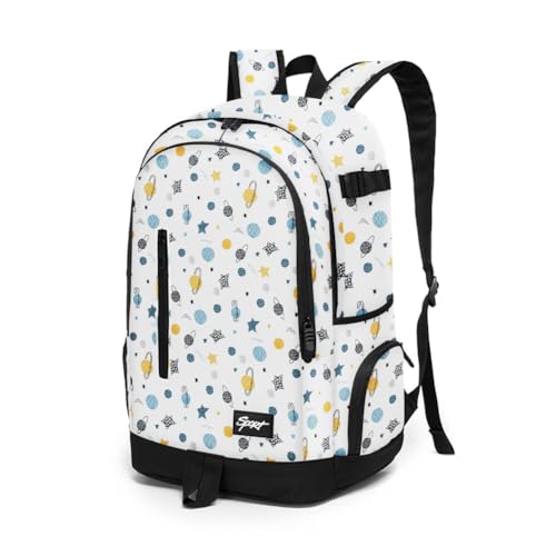 rickyh style School Backpack Travel Bag for Men & Women Lightweight College Back Pack with Laptop Compartmen - color: 01xqiu