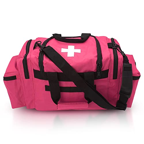 ASA TECHMED First Aid Responder EMS Emergency Medical Trauma Bag Deluxe, Pink - color: Pink