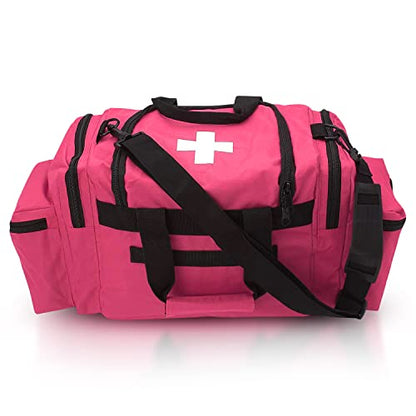 ASA TECHMED First Aid Responder EMS Emergency Medical Trauma Bag Deluxe, Pink - color: Pink