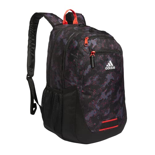adidas Excelerator School Backpack, 33L - color: Galaxy Camo Black-bright Red/Black/Bright Red, size: OSFA