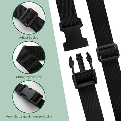 6.5 Feet Strap Cone Carrier Sport Cone Carrying Strap Adjustable Agility Disc Cone Strap Carrier for Storage & Travel with Quick Snap Closure - color: Black