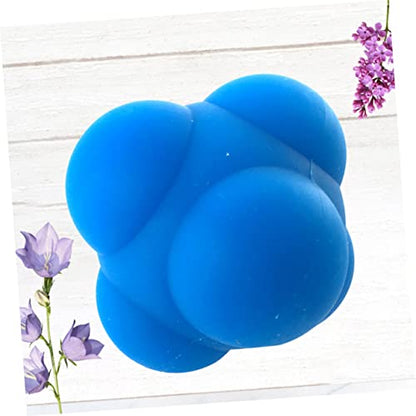 1pc Hexagonal Silicone Reaction Training Agility Testing Sphere for Men Women Easy Use Bouncing for Coordination Speed Rehabilitation