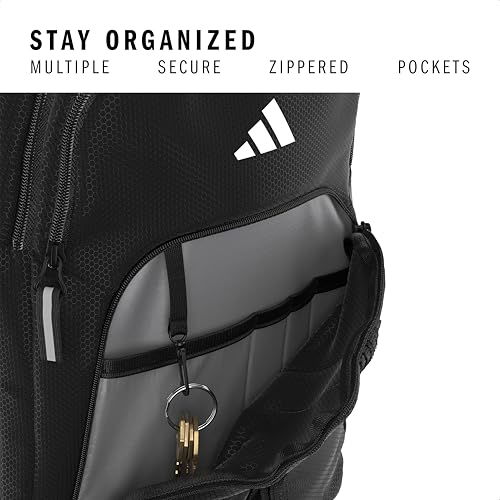 adidas Primetime School Backpack 41L - color: Black/White