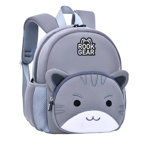 Toddler Backpack, Lightweight Oxford Kids Preschool School Bag | Waterproof oxford material, lightweight build, soft padded straps, large capacity, portable for daily outdoor activities - color: Gray, size: Large