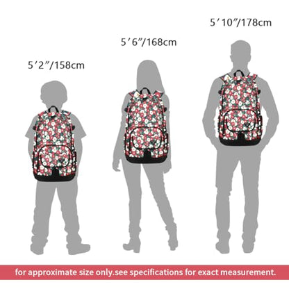 rickyh style School Backpack Travel Bag for Men & Women Lightweight College Back Pack with Laptop Compartmen - color: 04hbh