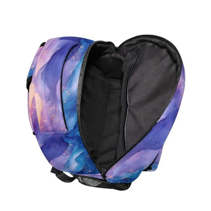 Fun Backpack for Teacher Nurse Fashion Backpack with Chest Strap Gift Men & Women Blue Purple - color: Multicolor13