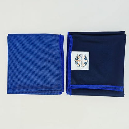Premium Quality Microfiber Cooling Towel Set, Royal Blue, 2-Pack, 30" x 12" inches, Best for Workout, Sports, Yoga, Cycling, Gym, Walking and Other Outdoor Work.