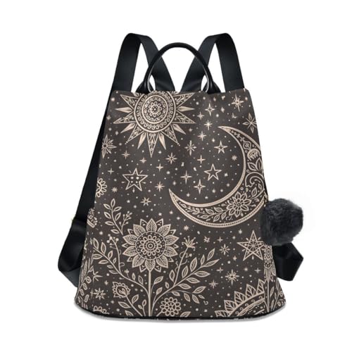 ALAZA Mandala Sun The Moon Stars Backpack for Daily Shopping Travel - color: Multi 2