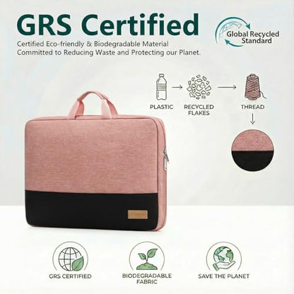 bagasin Laptop Sleeve Case 13 13.3 inch for MacBook Air M2/M1 2022-2018, MacBook Pro 2022-2016 M2 M1, 12.9 iPad Pro 6-3 Gen, Water Resistent Laptop Bag - color: Pink, size: 13-13.3