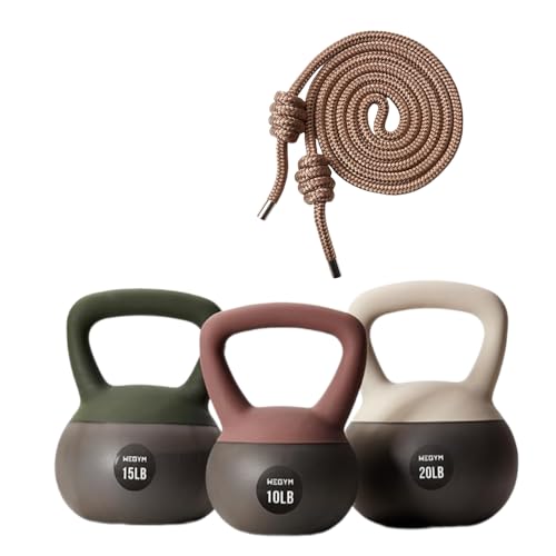 Soft Kettlebell Set (10+15+20L Mix) + Flow Rope(Stone)