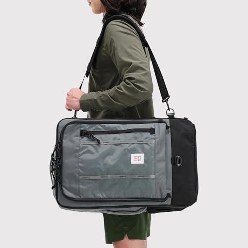 Topo Designs Global Travel Bag – 30L or 40L - Carry-On Compliant Most Airlines, Durable Travel Duffel Bag, Clam Shell Main Pocket, Laptop Sleeve, Backpack, Sling, Luggage (40L / Navy) - color: Navy, size: 40L