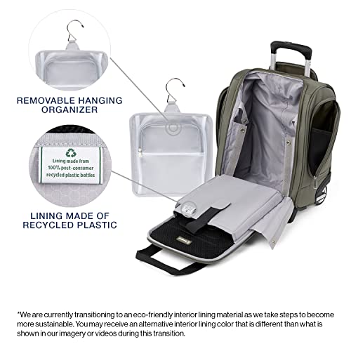 Travelpro Luggage Maxlite 5 Softside Lightweight Rolling Underseat Compact Carry on Upright 2 Wheel Bag, 15-Inch — Slate Green - color: Slate Green