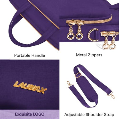 Laptop Bag Case for Women Men Messenger Briefcase Bag, 15.6 16 Inch - color: Violet, size: 15.6 inch