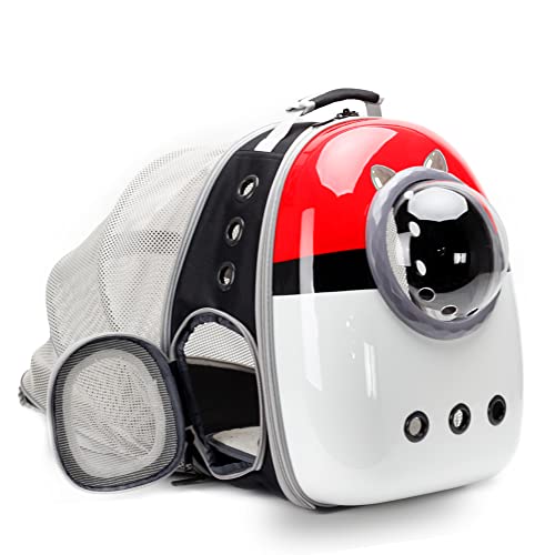 Back Expandable Cat Carrier Backpack, Backpack for Cats Kitten Small Puppy, Airline Approved Cat Bubble Backpack, Space Capsule Astronaut Carrier - color: Multi-Colored