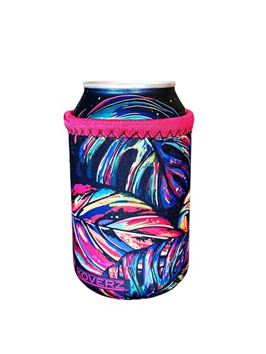 Can/Bottle Sleeve, Neoprene Insulated Bottle Sleeve, Fits 8-12 Oz., Small Size, Tropics - color: Tropics, size: Small 8-12oz