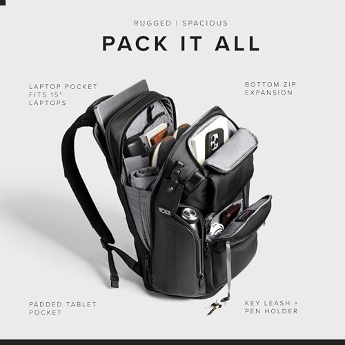 TUMI Alpha Bravo Nomadic Backpack, 18.8", Black - color: Black