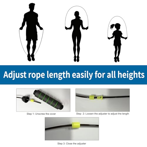 Bulk 50 Pack Jump Ropes, Steel Cable with Ball Bearings for Tangle-Free Rapid Speed Jumping, Adjustable Skipping Rope with Comfortable Foam Handles for Gym, Fitness Class, Home Workout