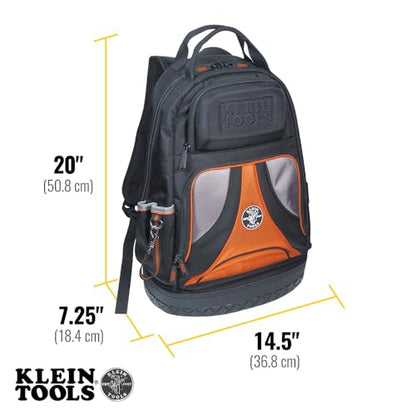 Klein Tools 80115 Backpack Kit with Tradesman Pro 39-Pocket Backpack and Electricians Pocket Knife, 2-Piece