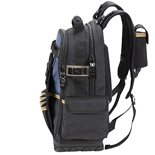 CLC Work Gear PB1133 38 Pocket Molded Base Tool Backpack, Black/Blue - style: Backpack