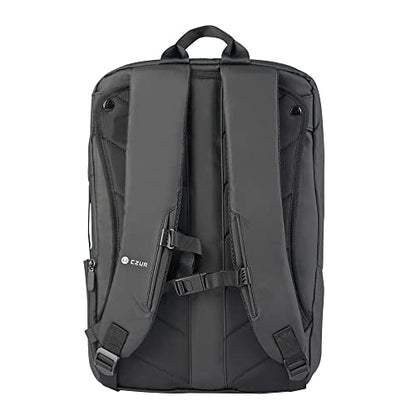 CZUR Business Travel Backpack for Men, Black Water Resistant Laptop Backpack, High Capacity Work Backpack Fits 17.3 Inch Laptop