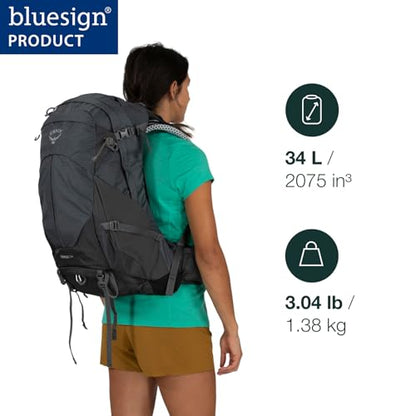 Osprey Sirrus 34L Women's Hiking Backpack, Elderberry Purple/Chiru Tan - color: Elderberry Purple/Chiru Tan, size: 34L