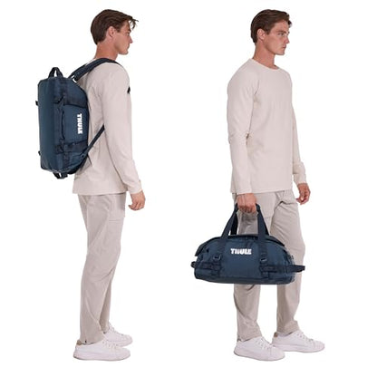 Thule Chasm Duffel bag, Weather-resistant materials, Easy packing, Converts to backpack, Internal pockets, Travel-ready - color: DARKEST BLUE, size: 30L