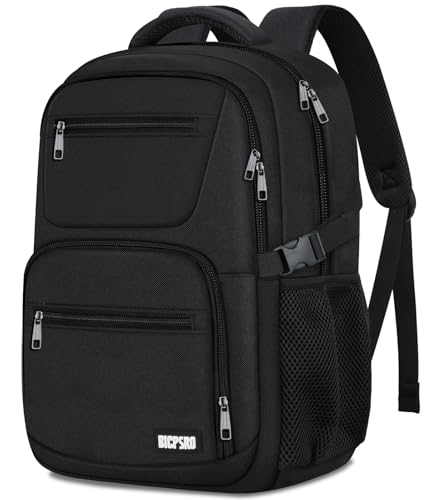 Backpack for Men Women, School Backpack for Boys Girls Teens, Work Business College Backpacks with Reinforced Straps, Black Student Bookbag Fits 17.3 Inch Laptop with Reinforced Straps, Gifts - color: C7-black, size: 17.3 Inch