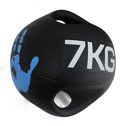 Professional 3KG-10KG Double Handle Grip Medicine Ball - for Weights Training MMA Boxing Exercise Fitness (J 7KG) - size: 7KG
