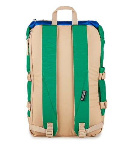 JanSport Skip Pack Backpack – 28L Capacity, Fits 13.5" Laptop, Large Main Compartment, Side Water Bottle Pocket – Ideal for Work & Travel, Jelly Kelly - color: Jelly Kelly
