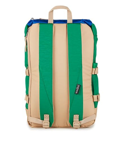JanSport Skip Pack Backpack – 28L Capacity, Fits 13.5" Laptop, Large Main Compartment, Side Water Bottle Pocket – Ideal for Work & Travel, Jelly Kelly - color: Jelly Kelly