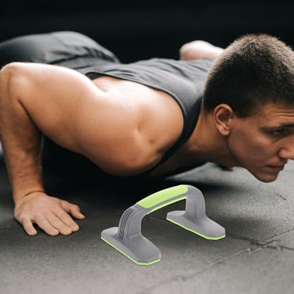 Kichvoe 2pcs Push up Bars with Anti-slip Soft Plastic Handles and Stable Base, Strength Training Equipment for Home Workouts and Floor Exercise Fitness