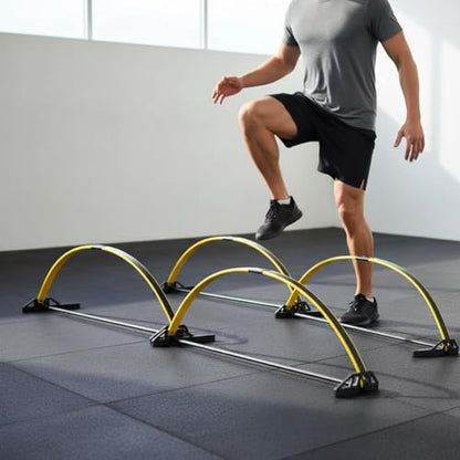 -Back Hurdle Simple-Arch to Set up Adjustable Agility Hurdle for Athletes, Speed Training - style: Basic Model Hurdle Set A 2 Sections/3 Pieces
