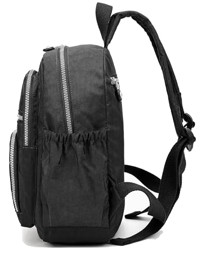 Mini Hiking Waterproof Backpack Purse for Women and Men,Travel Backpack 5L - color: Black