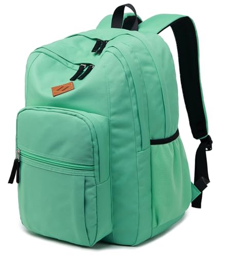 abshoo Classical Basic Womens Travel Backpack For College Men Water Resistant Bookbag (Turquoise) - color: Turquoise, size: 16.5 Inc