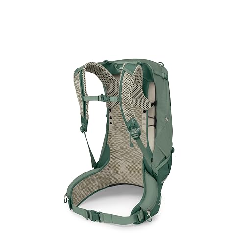 Osprey Stratos 24L Men's Hiking Backpack - Adjustable Daypack with Waterproof Raincover & Bottle Pockets, Pine Leaf - color: Pine Leaf, style: 24l