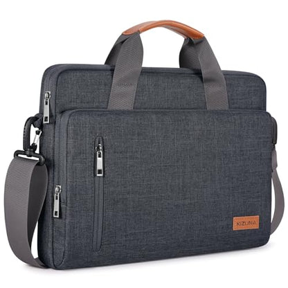 KIZUNA Laptop Bag Case 13.3 Inch Computer Shoulder Sleeve Briefcase For 14" MacBook Pro M3 2023/M2 M1 Max /13.6" New MacBook Air M2/14 Yoga Slim 7x/14.5" XPS 14/Latitude 5450,Dark Grey - color: Dark Grey, size: 13-13.3 Inch