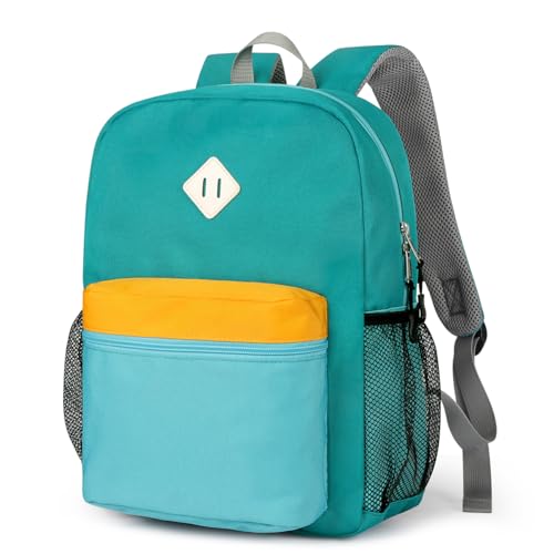 STEAMEDBUN Kids Backpack for Boys,Kindergarten Backpack for Toddler Boys Age 3-6 - color: Orange Green Blue, size: Small - 15"H