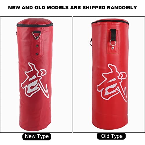 Chrees Empty Boxing Sandbag Heavy Duty 3 Layer Oxford Cloth Punching Bag with Metal Chain Zipper for Kickboxing MMA Training Fitness Home Gym - size: 60cm