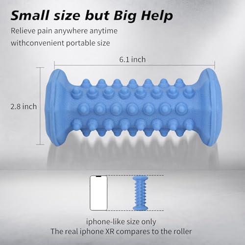 Plantar Fasciitis Relief,Foot Roller,Foot Massager Roller for Plantar Fasciitis,Deep Tissue Muscle Massage,Arch and Heel Pain Relief,Portable Reflexology Tool-Blue - color: Blue