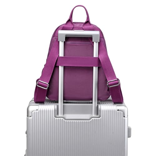 Mini Backpack Purse for Women, Stylish Daypack Shoulder Bag, Small Lightweight Daypack for Work Travle College (A- Purple) - color: A- Purple