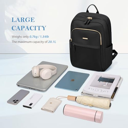 Travel Backpack for Women Personal Carry On Bag Business Weekender Hiking Multilayer Laptop Bag,16 Inch,Black - color: Upgrade-black, size: 16 Inch